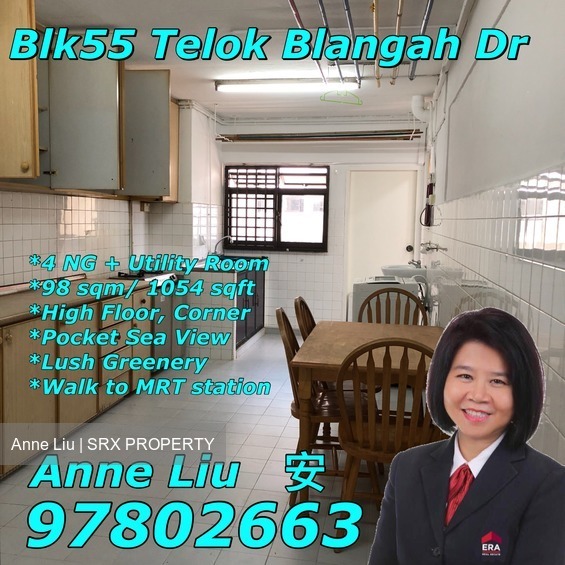Blk 55 Telok Blangah Drive (Bukit Merah), HDB 4 Rooms #181946002